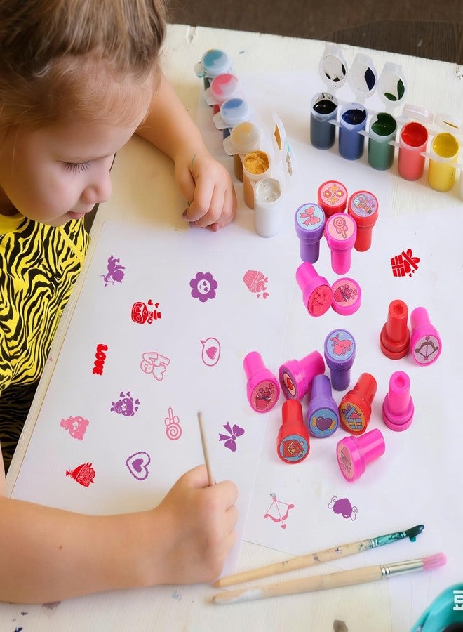 JOFONY 50pcs Valentine's Day Stampers,Self Inking Stamps Valentine's Day Classroom Exchange for Valentine Goody Bag Fillers - Image 5